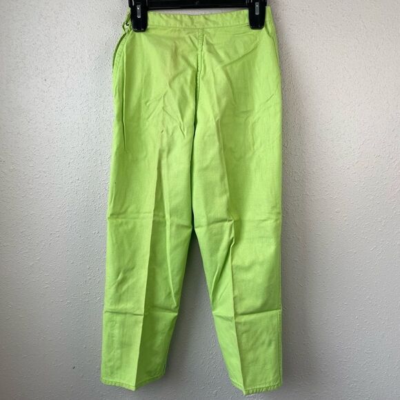 Vintage 60’s/70’s Sears Sanforized Topsoil Green Capri Pants Size Misses 14 - Picture 1 of 5